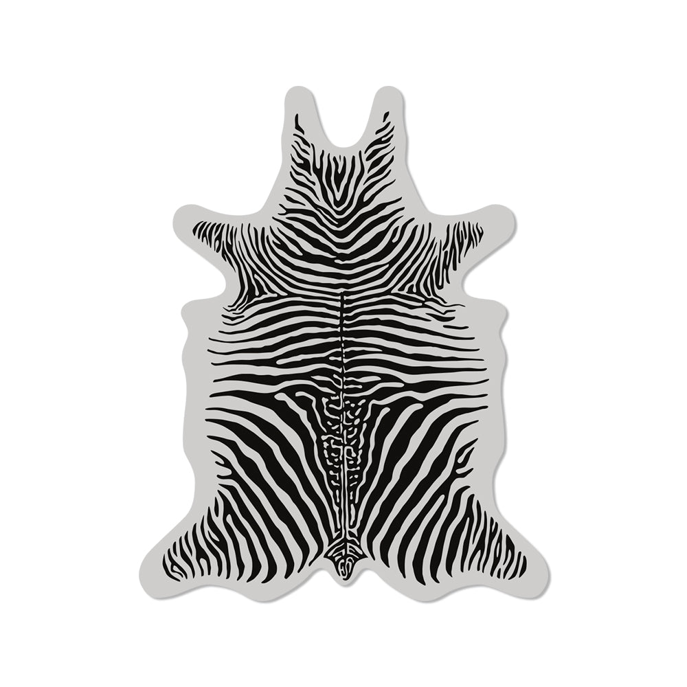 Set de 6 posavasos de vinilo Zebra