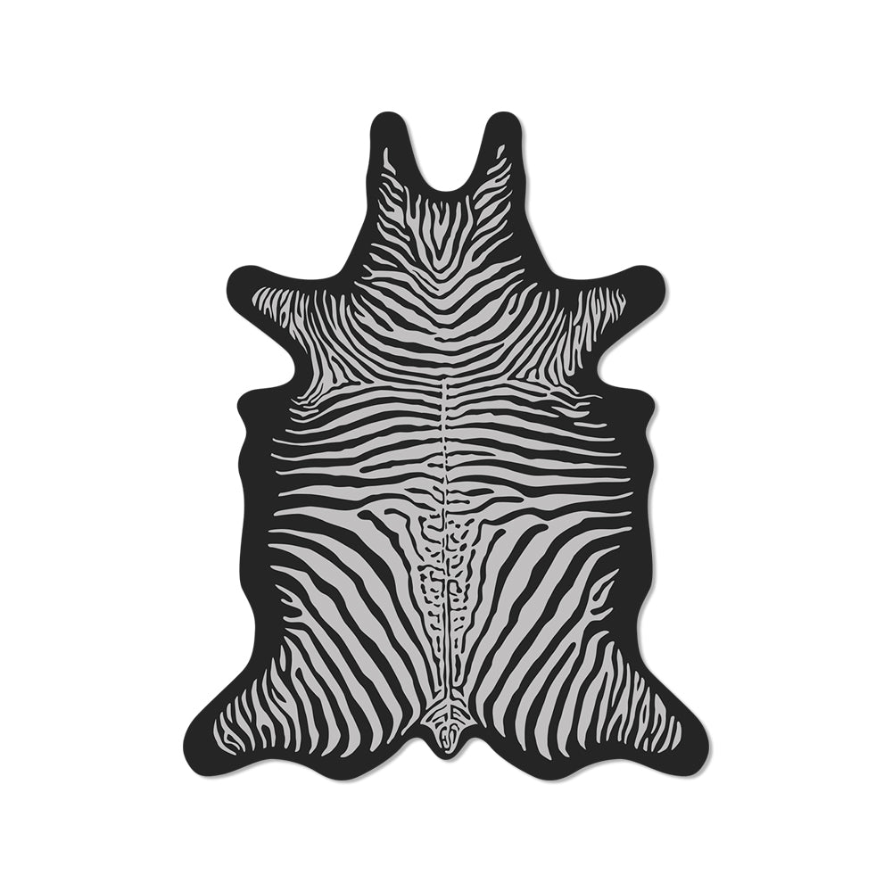 Set of 6 Zebra vinyl coasters