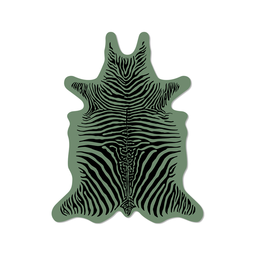 Set of 6 Zebra vinyl coasters