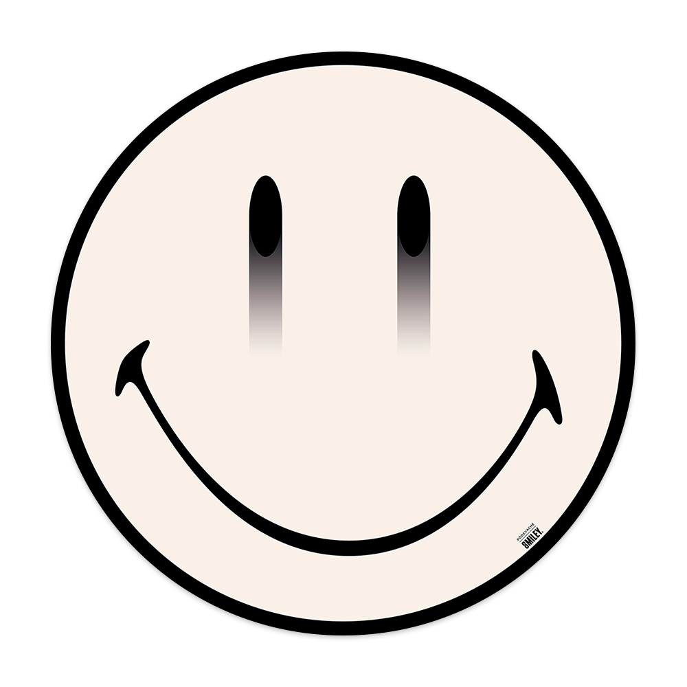 Tapis vinyle Pôdevache x Smiley® Plain