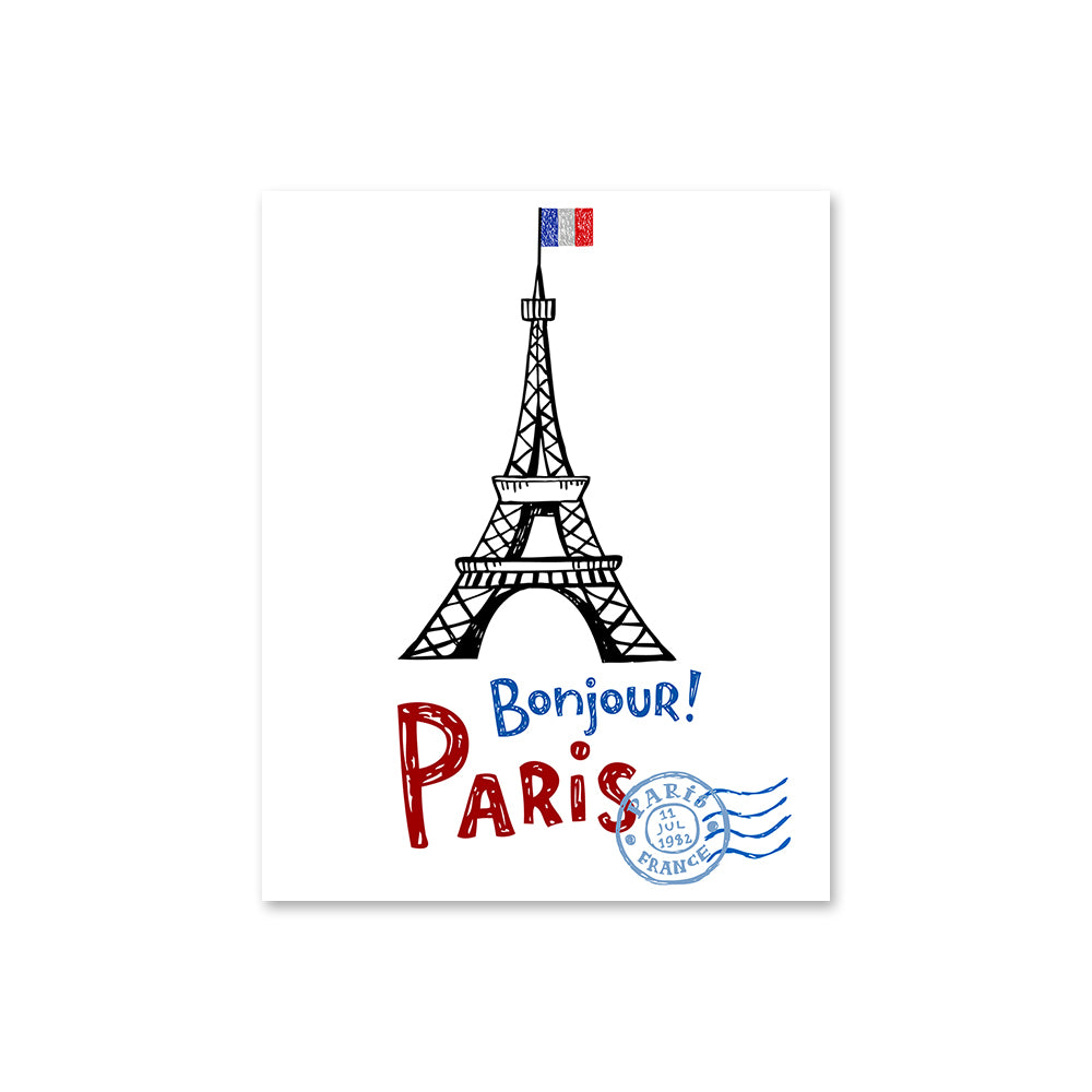 Affiche Bonjour Paris