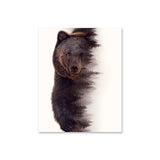 Affiche en papier format portrait — modèle Ours Brun