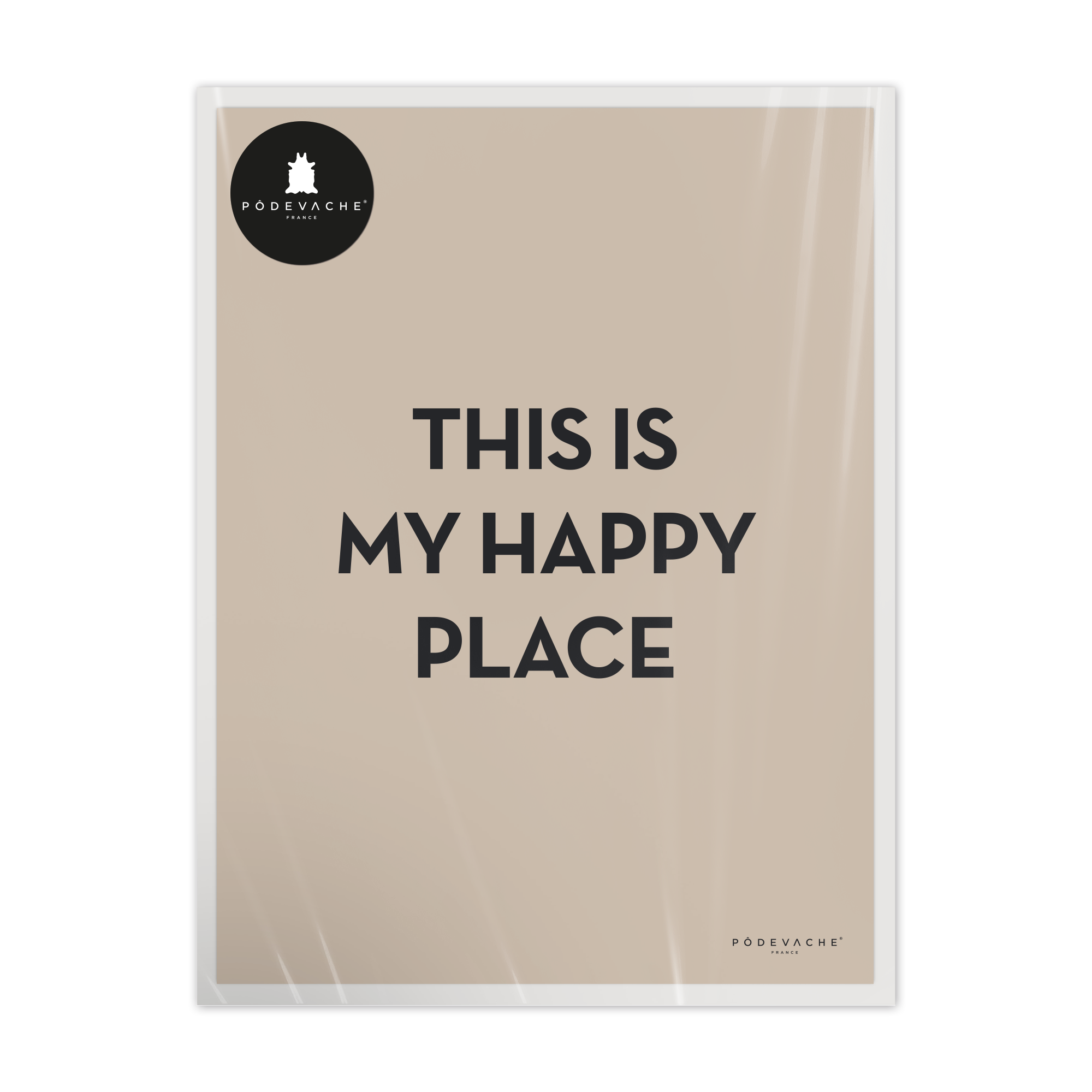 Affiche ou affiche encadrée Happy Place