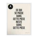 Affiche ou affiche encadrée Piece