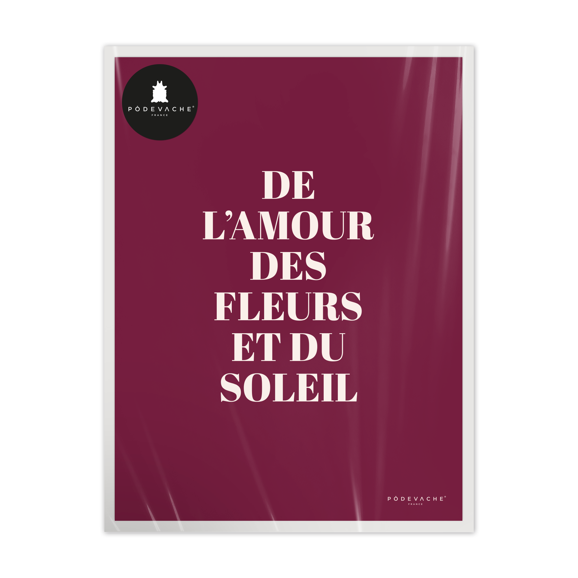 Affiche ou affiche encadrée Amour