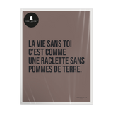 Affiche ou affiche encadrée Raclette