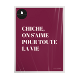Affiche ou affiche encadrée Chiche