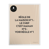 Affiche ou affiche encadrée Règles