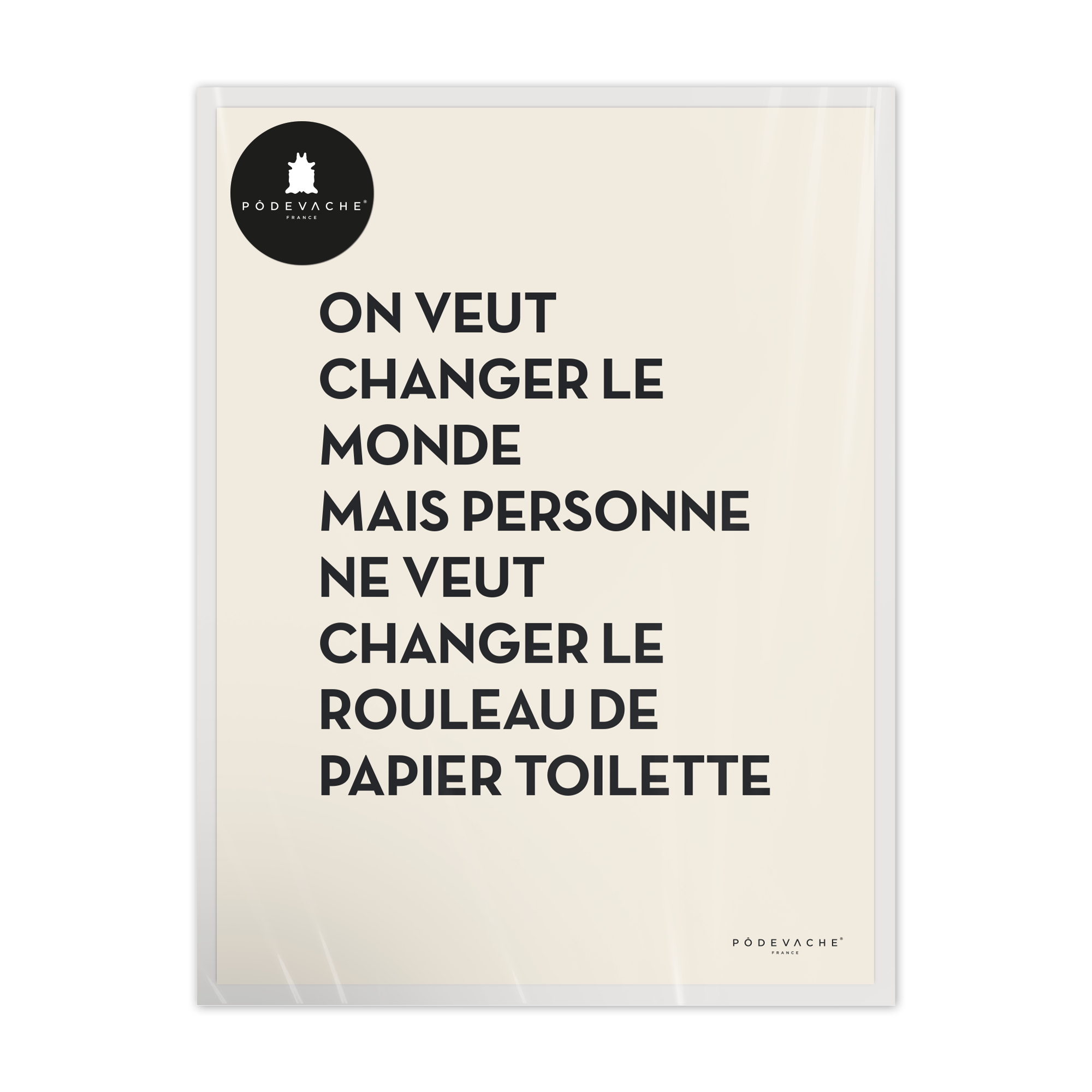 Affiche ou affiche encadrée Rouleau