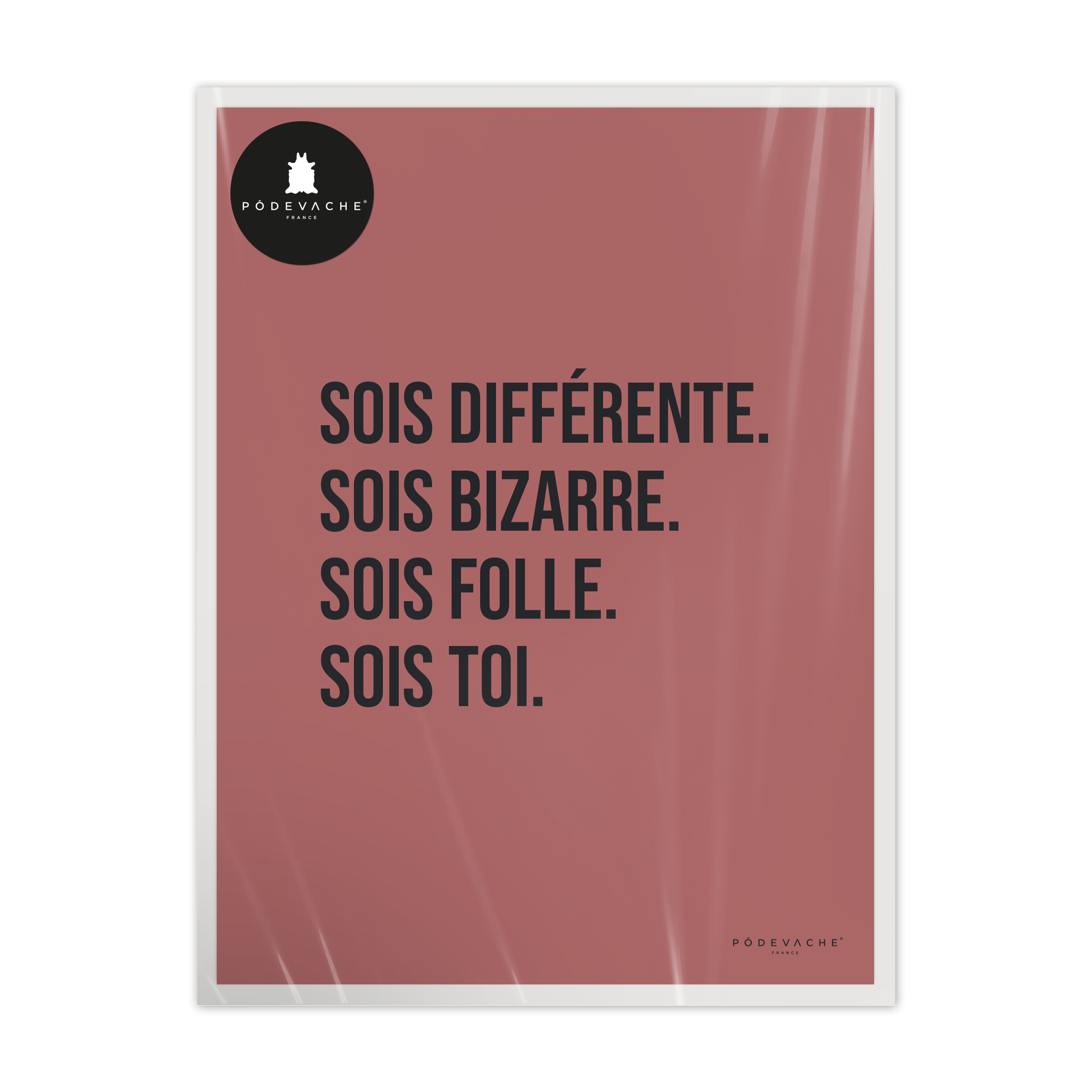 Affiche ou affiche encadrée Sois Différente