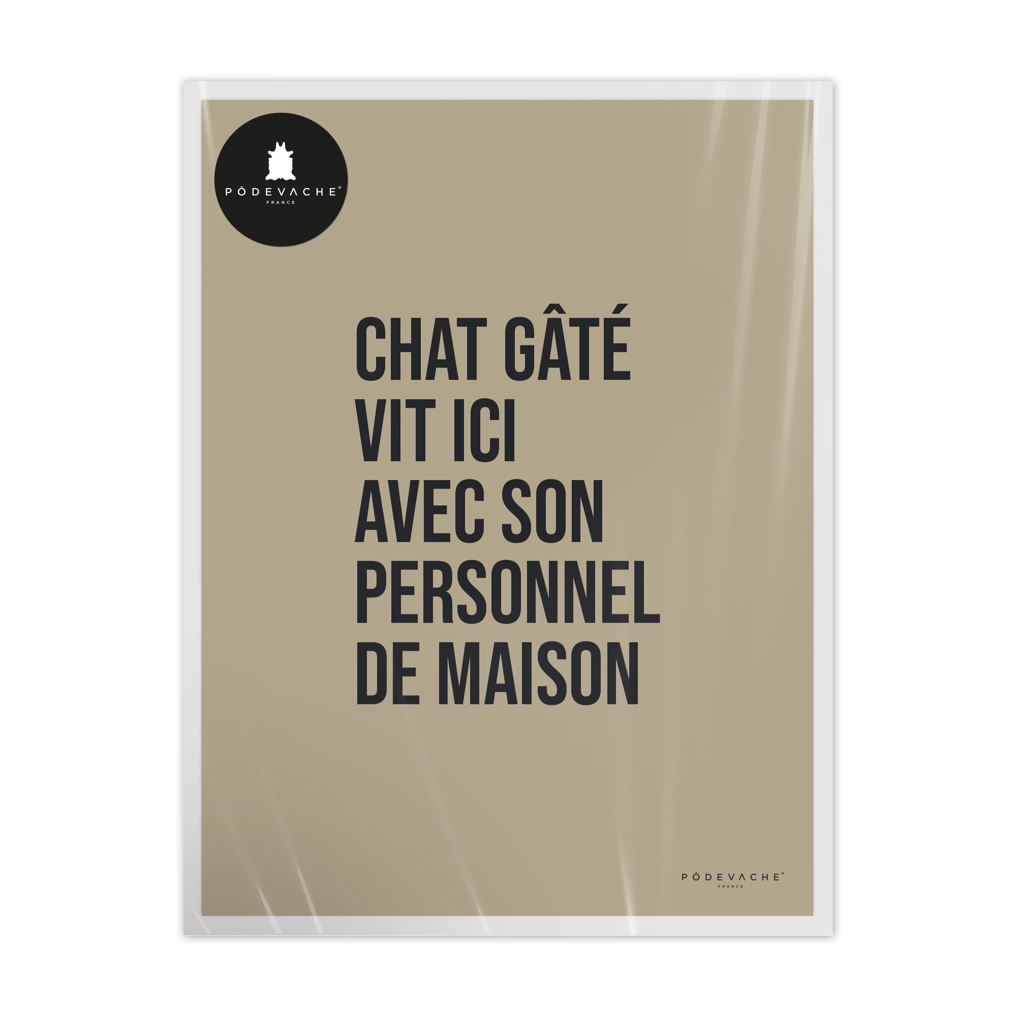 Affiche ou affiche encadrée Chat