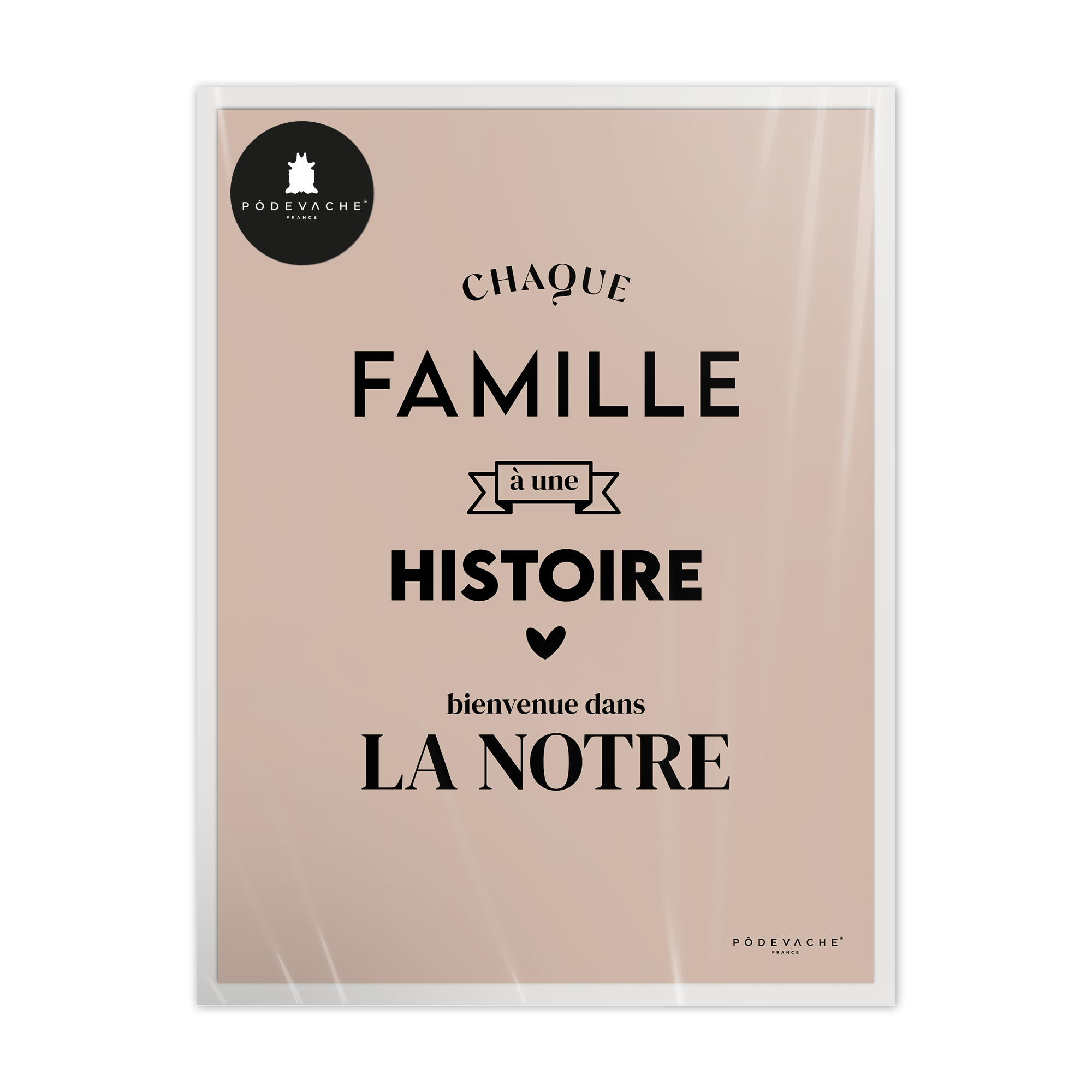 Affiche ou affiche encadrée Notre Histoire