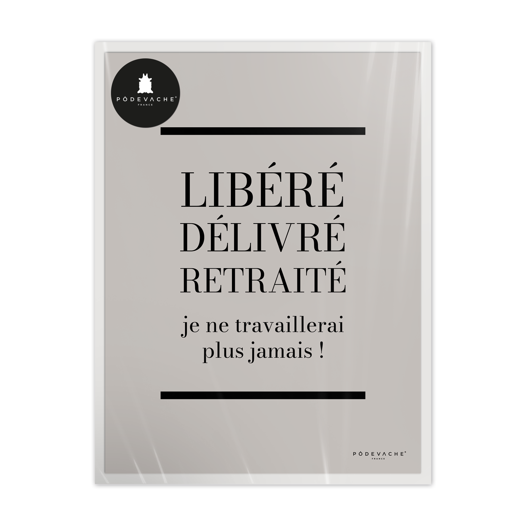 Affiche ou affiche encadrée Libéré Délivré