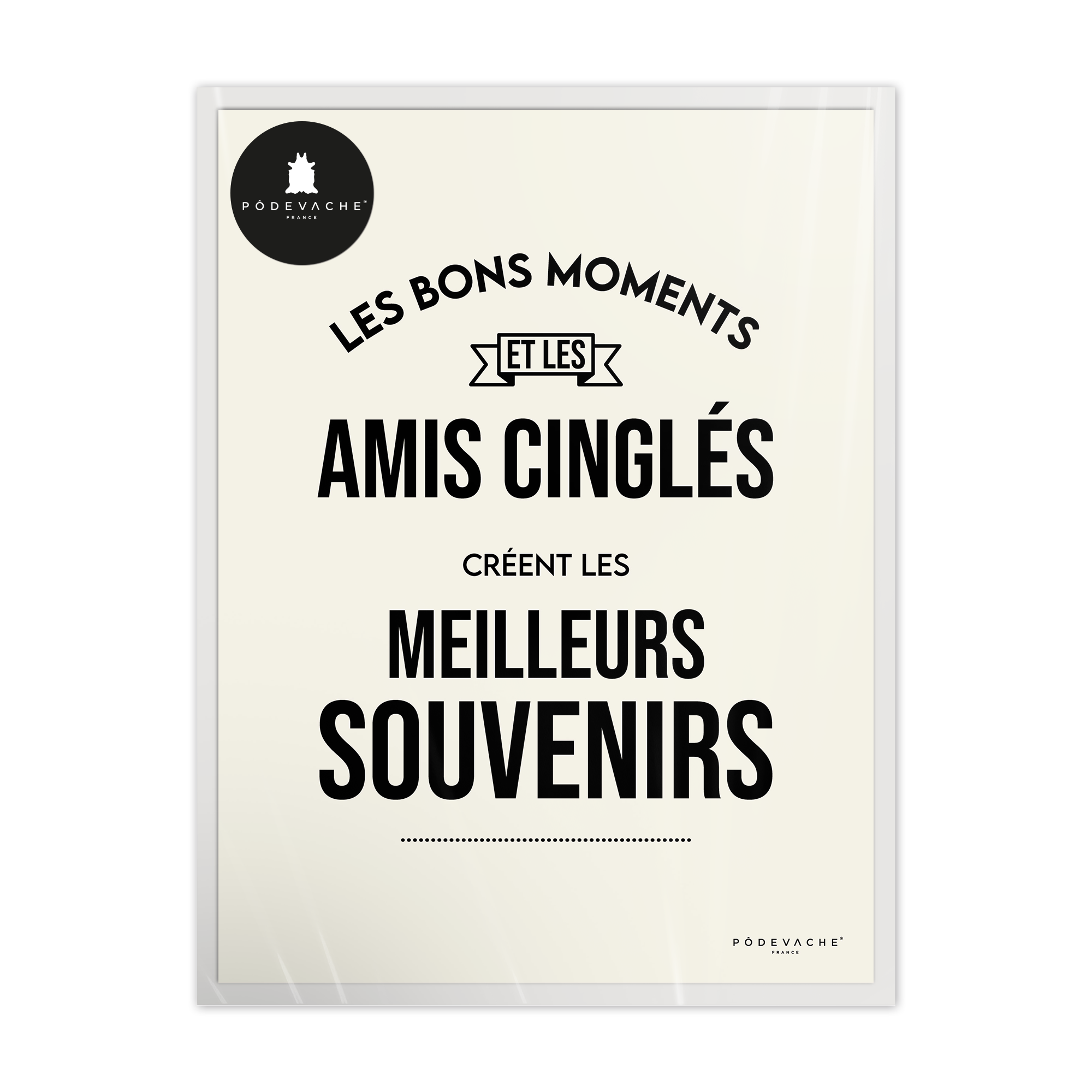 Affiche ou affiche encadrée Amis Cinglés