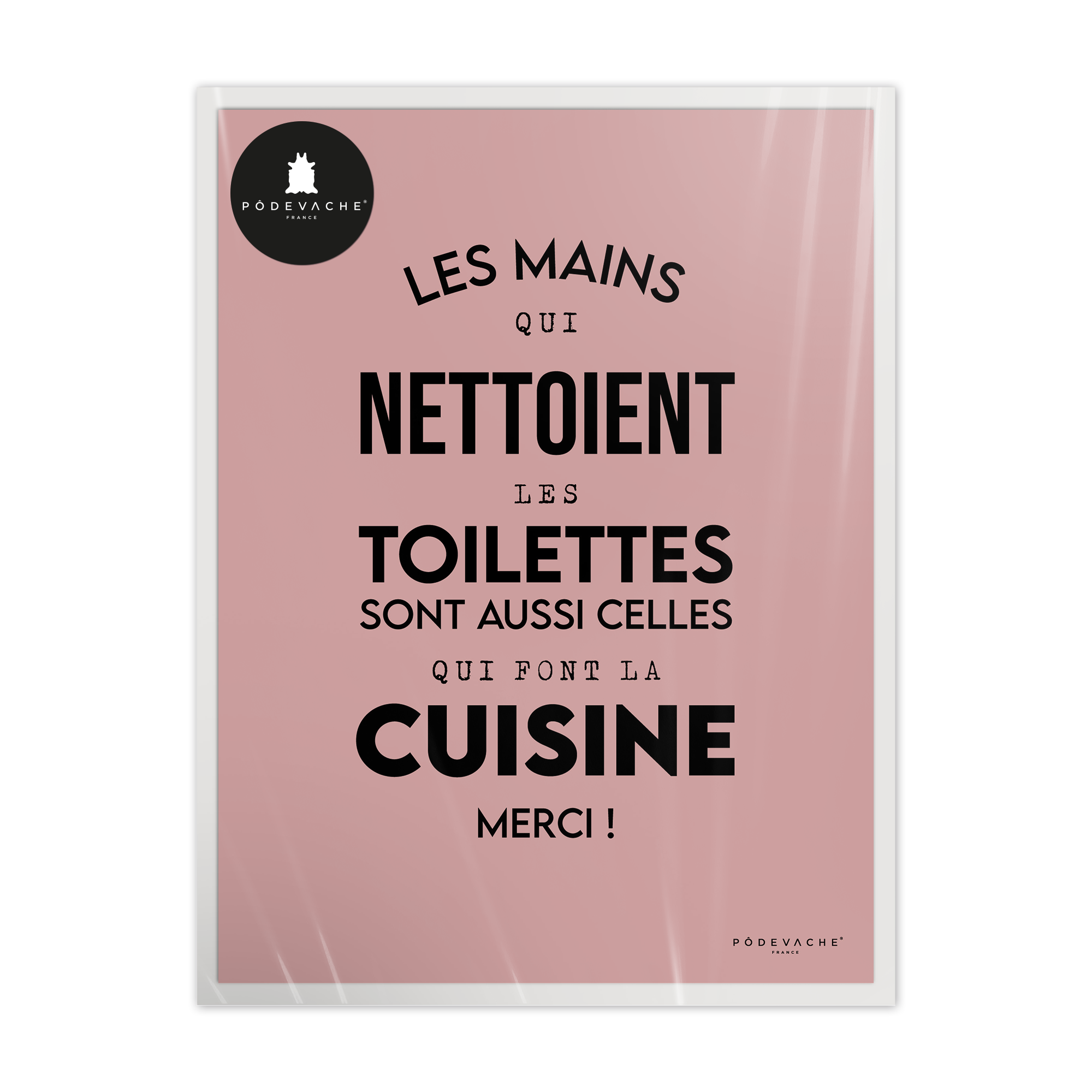 Affiche ou affiche encadrée Mains se Nettoient