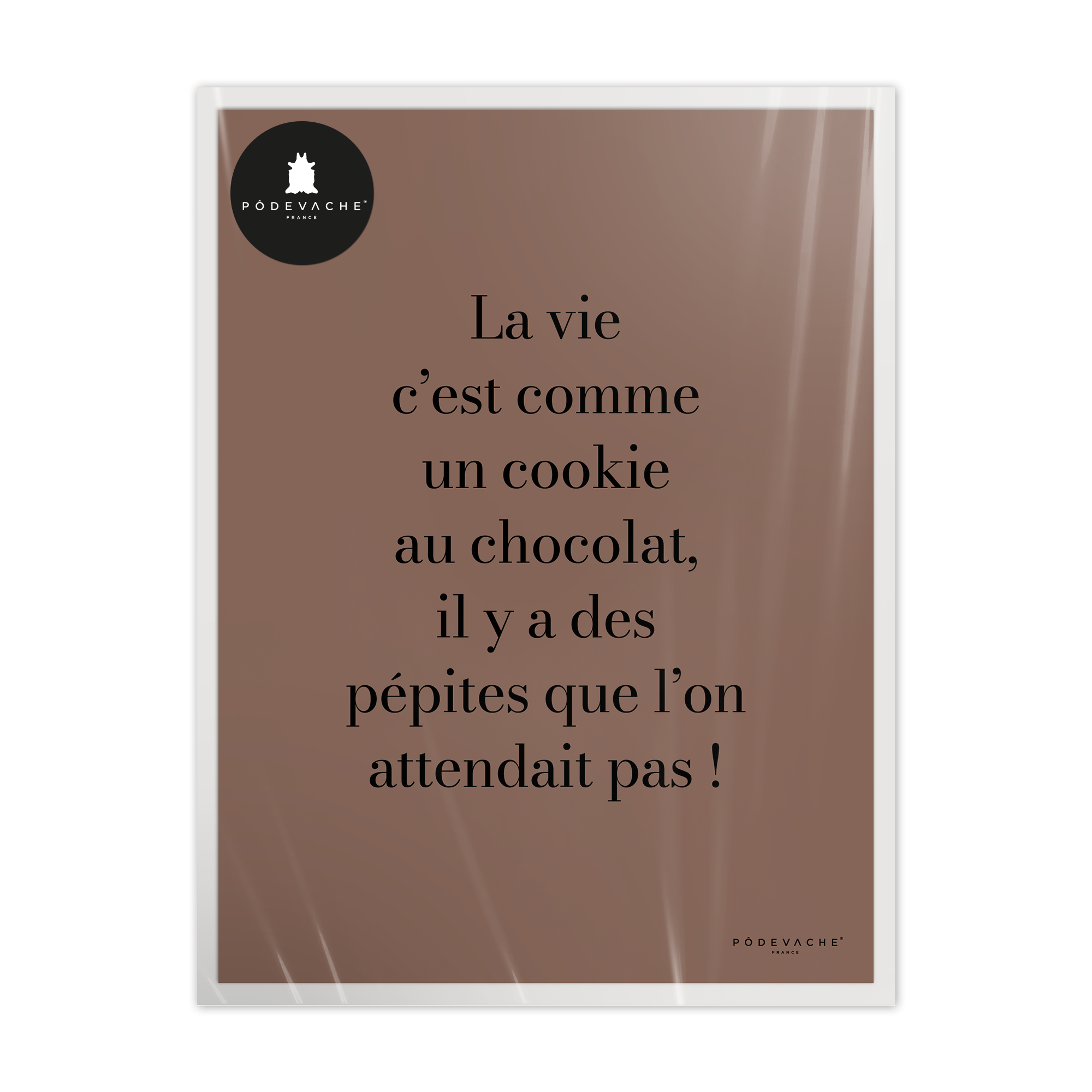 Affiche ou affiche encadrée Cookie au Chocolat
