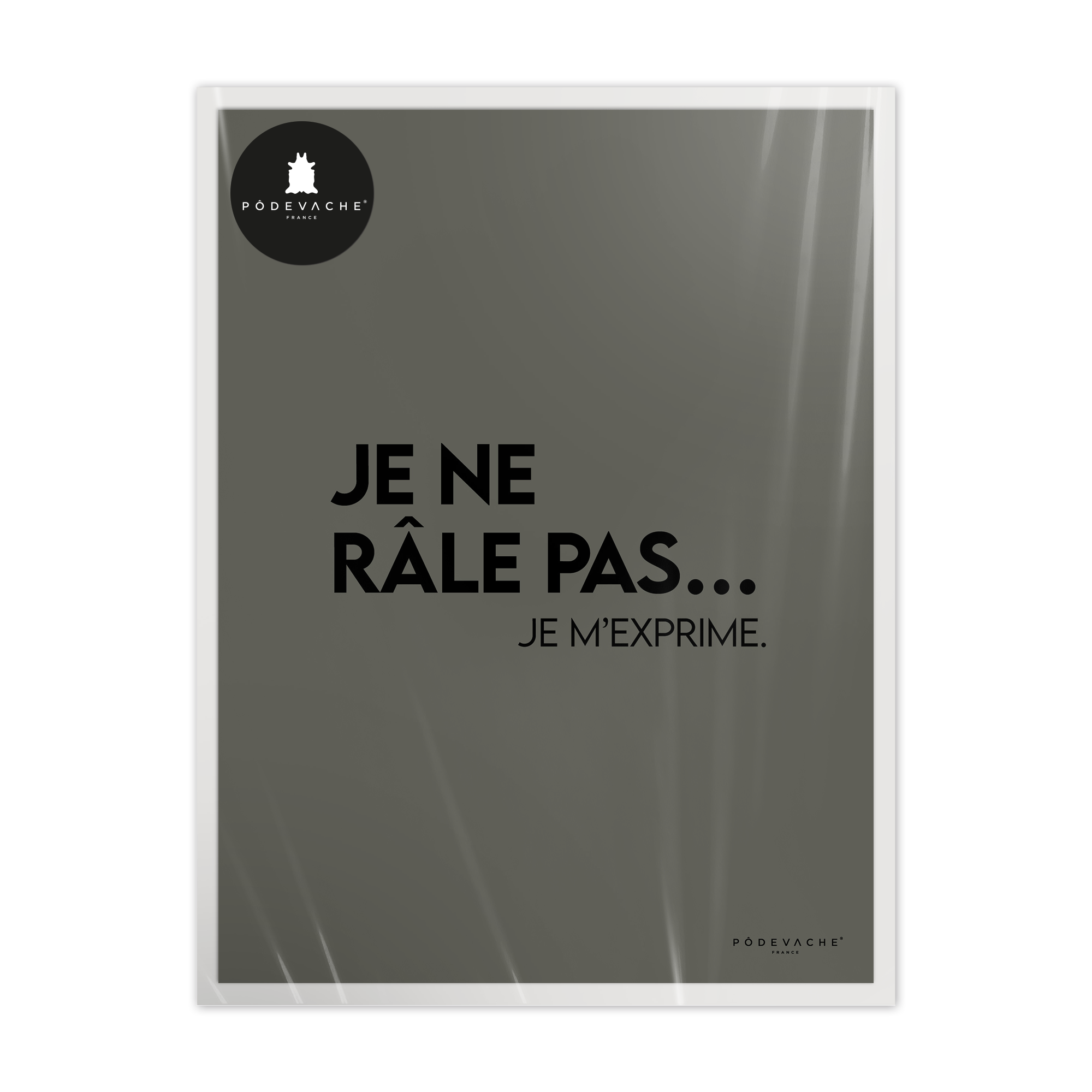 Affiche ou affiche encadrée Je ne Rale Pas