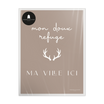 Affiche encadrée personnalisée en papier — modèle Doux Refuge