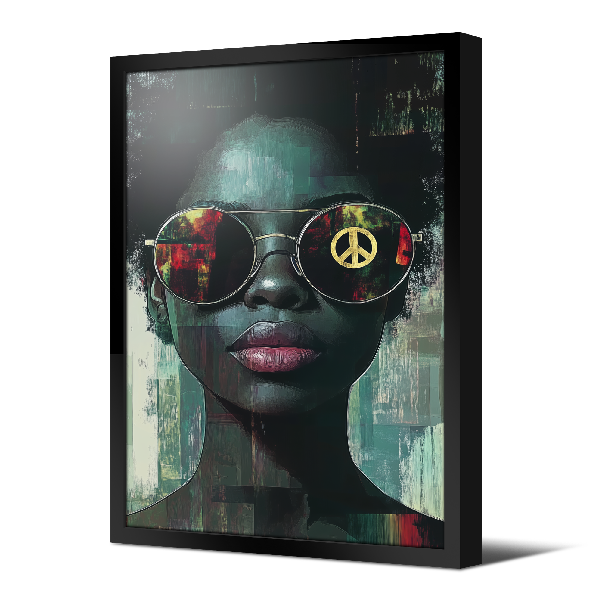 Tableau néon Peace Africa