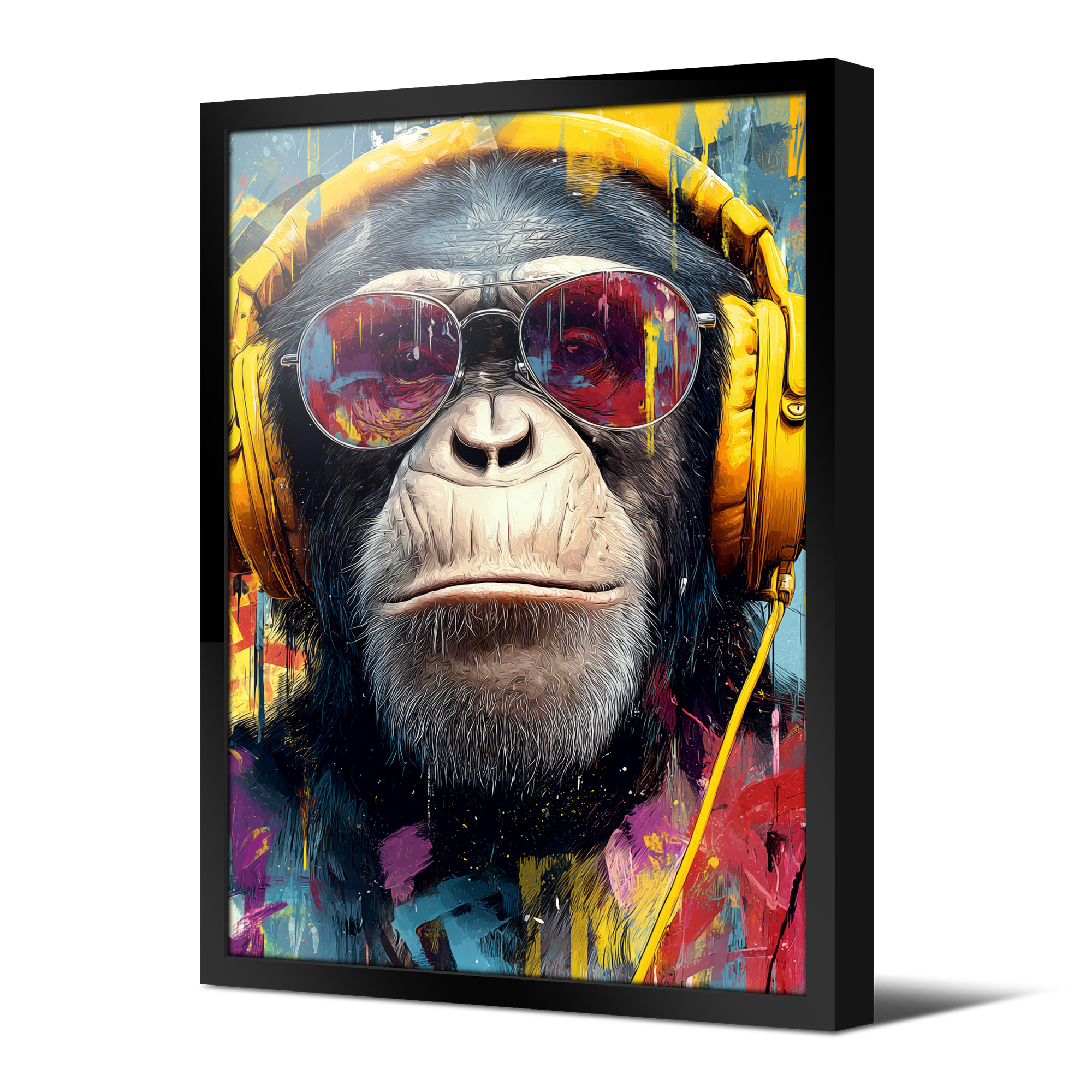 Tableau Néon Singe Monkey