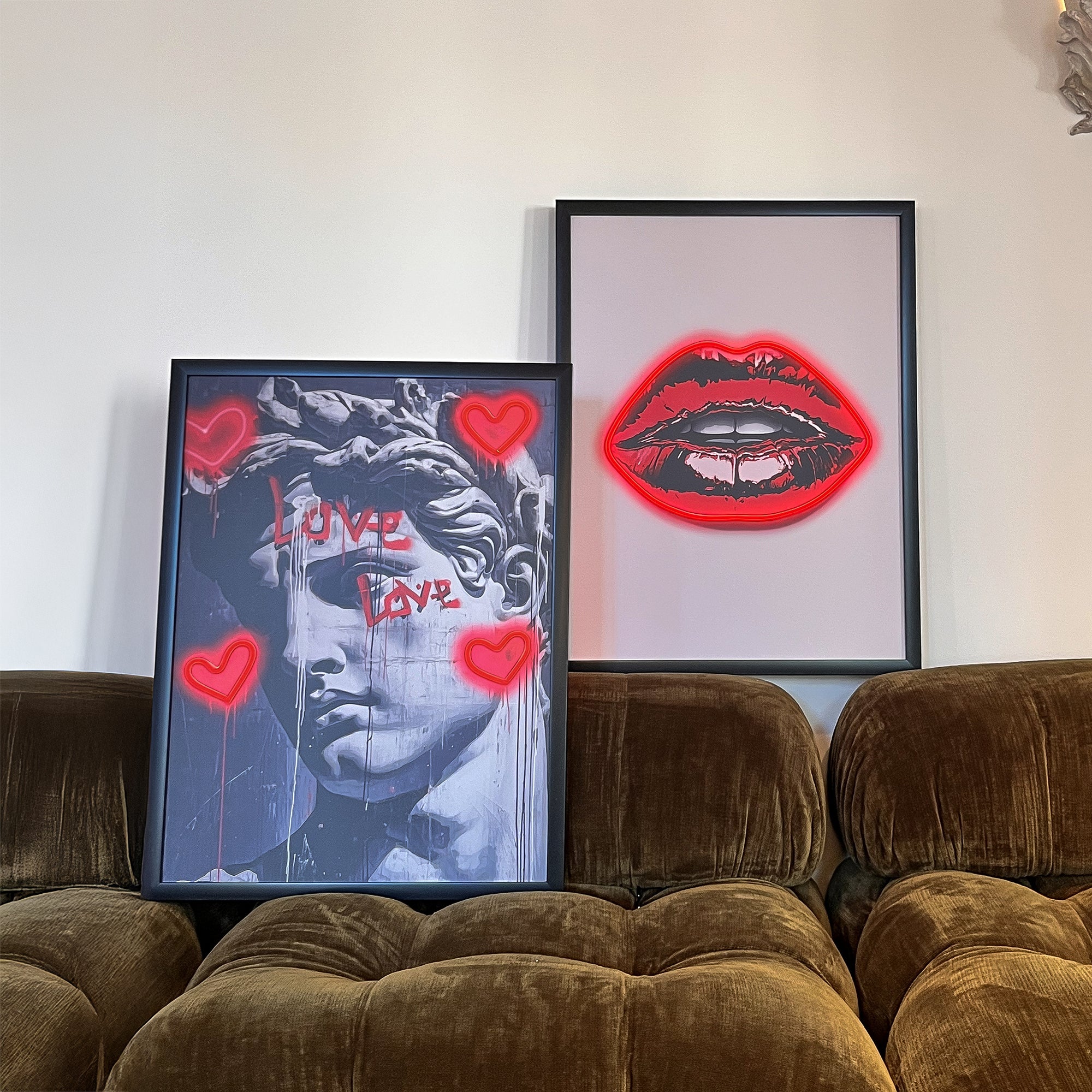 Tableau néon David Love