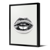 Tableau format portrait — modèle néon Black Lips