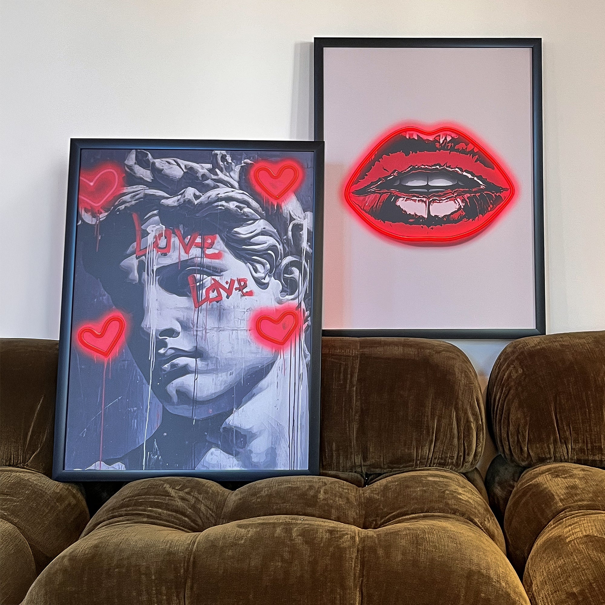 Tableau néon Red Lips