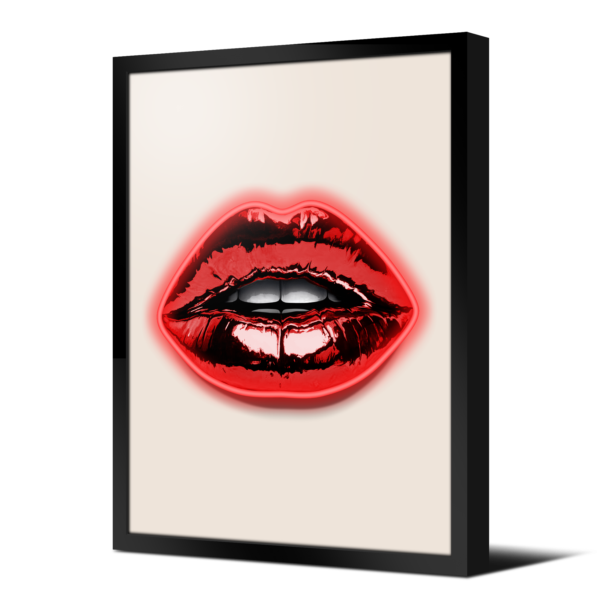 Tableau néon Red Lips