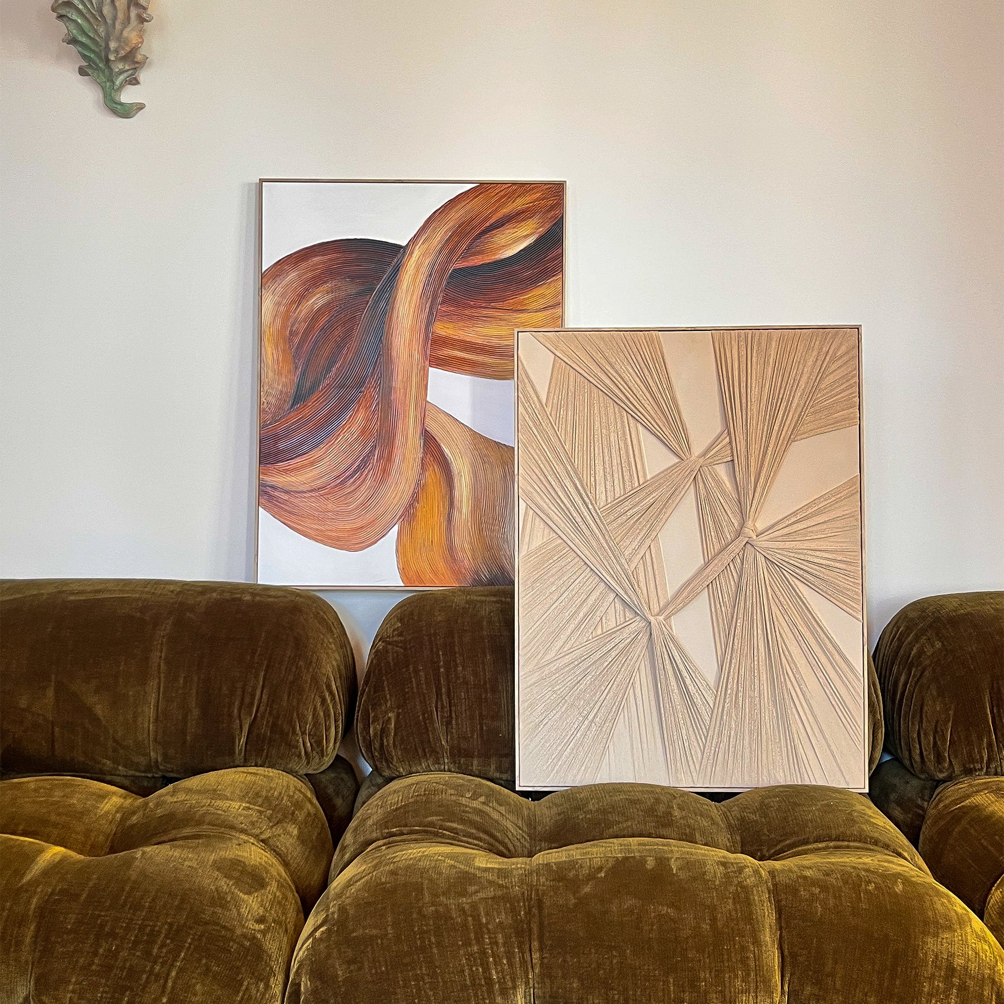 Tableau réhaussé Brushed Beige