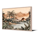 Tableau format paysage — modèle Bango, motif végétal et floral
