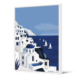 Tableau format portrait — modèle Santorin, paysage