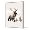 Tableau format portrait — modèle Cerf Gimmelwald