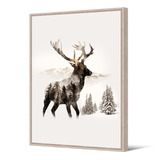 Tableau format portrait — modèle Cerf Gimmelwald