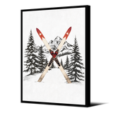 Tableau format portrait — modèle Ski Bonneval