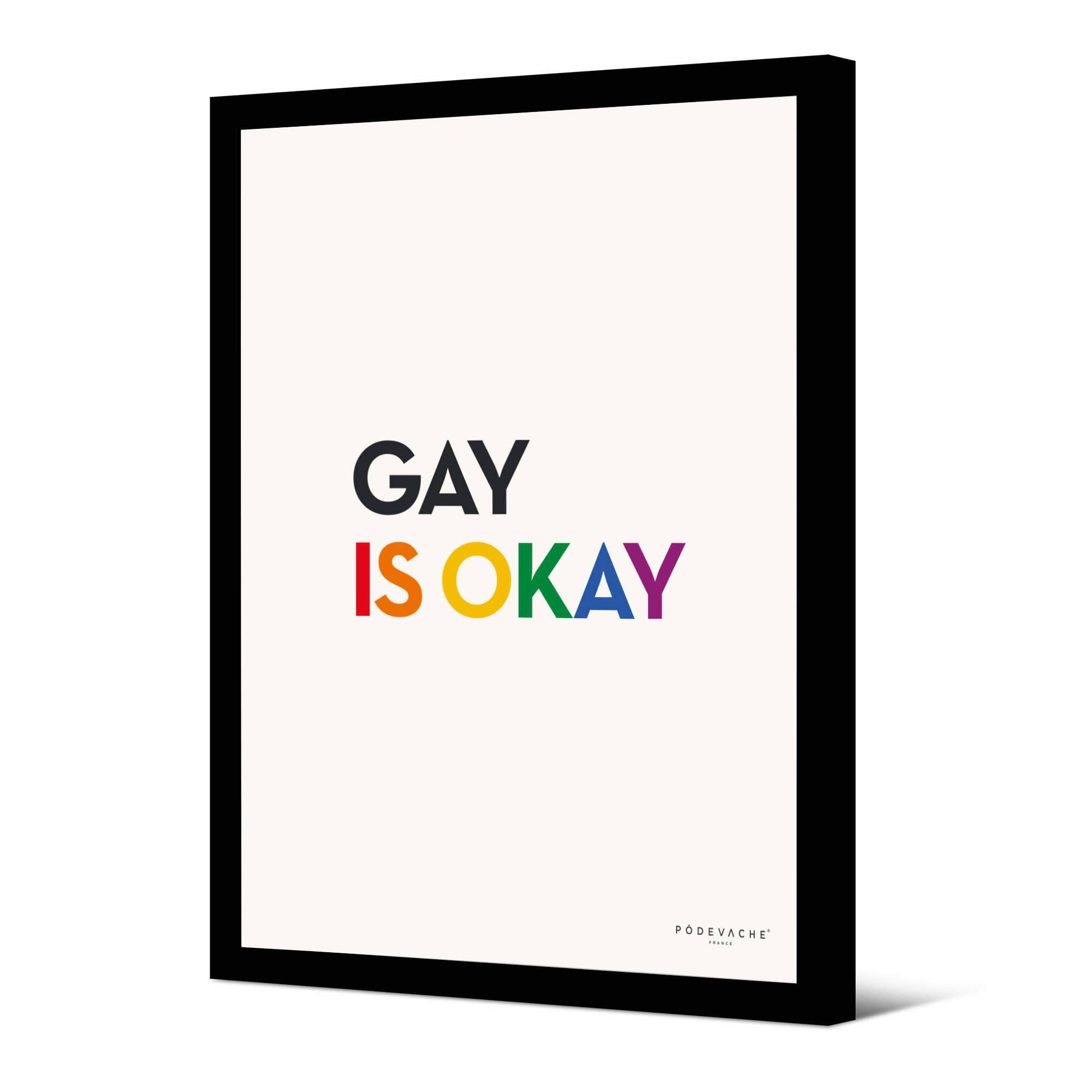 Affiche ou affiche encadrée Gay is Okay