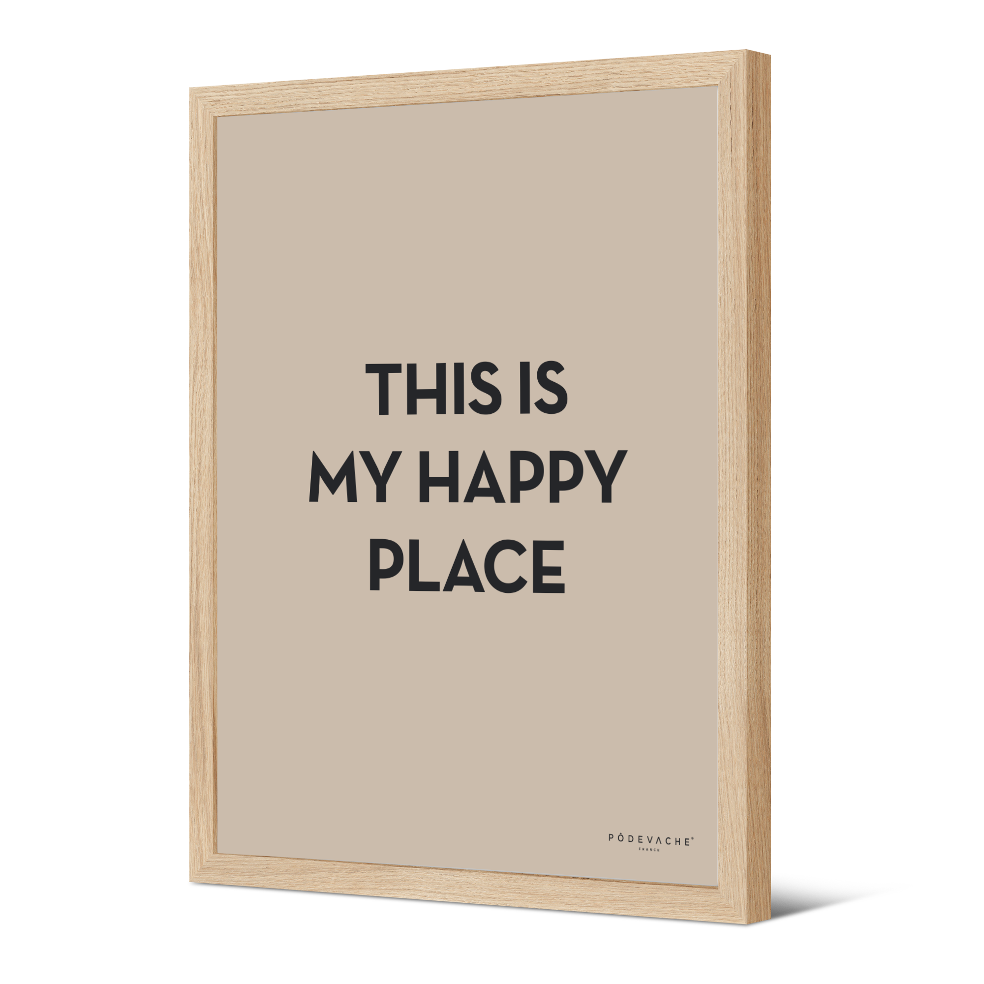 Affiche ou affiche encadrée Happy Place
