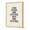 Affiche encadrée en papier — modèle Piece