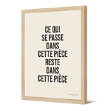 Affiche encadrée en papier — modèle Piece