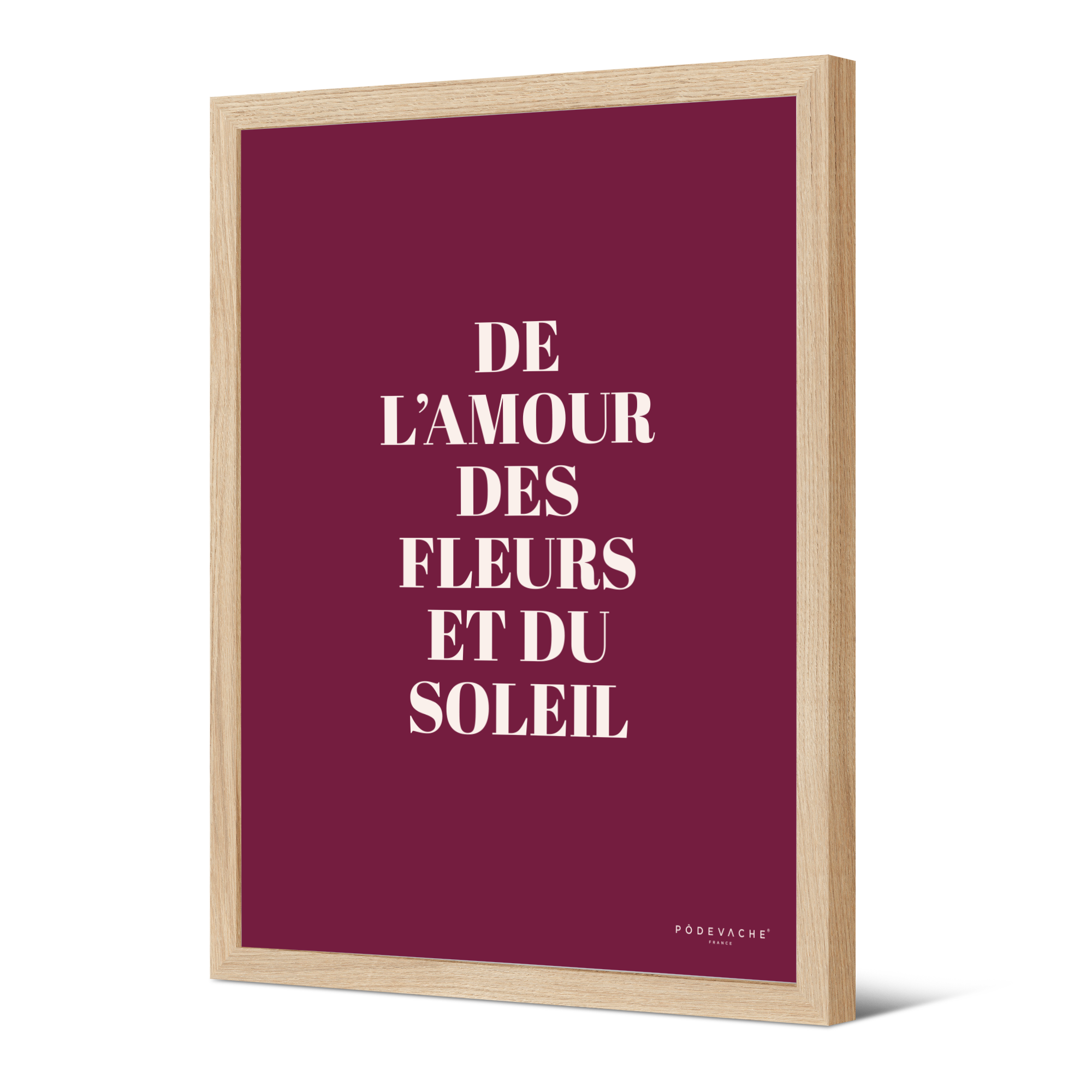 Affiche ou affiche encadrée Amour