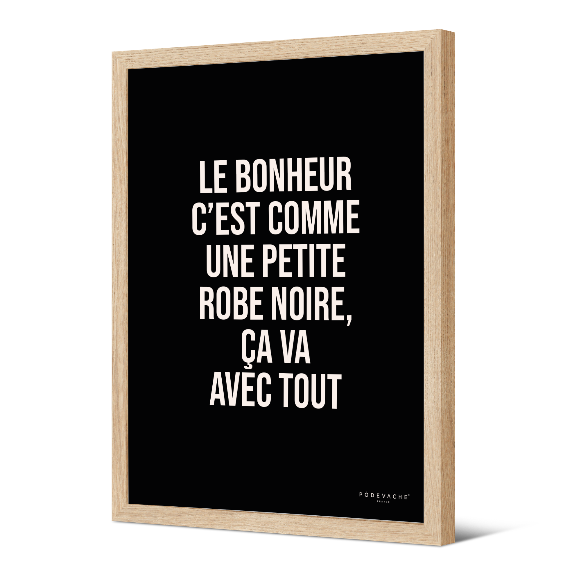 Affiche ou affiche encadrée Robe Noire