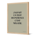 Affiche encadrée en papier — modèle Patience