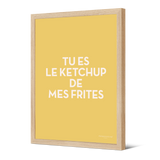 Affiche encadrée en papier — modèle Ketchup