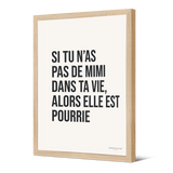 Affiche encadrée en papier — modèle Mimi