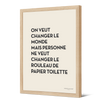 Affiche encadrée en papier — modèle Rouleau