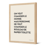 Affiche encadrée en papier — modèle Rouleau