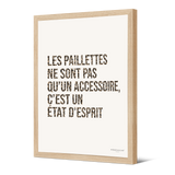 Affiche encadrée en papier — modèle Paillettes