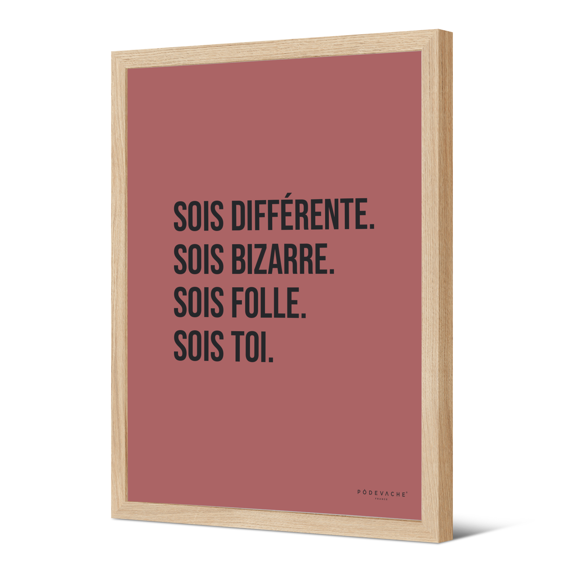 Affiche ou affiche encadrée Sois Différente