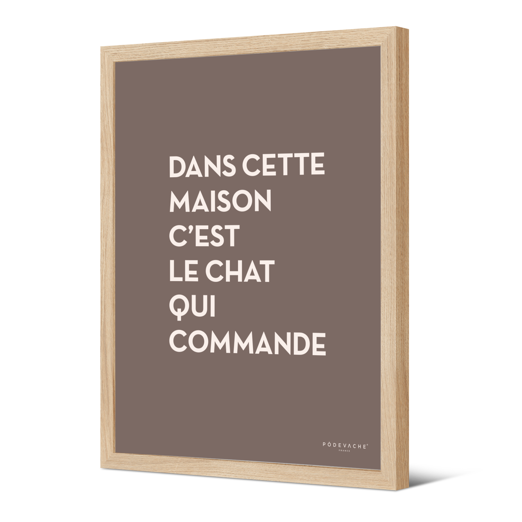 Affiche ou affiche encadrée Chat