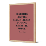 Affiche encadrée en papier — modèle Folies