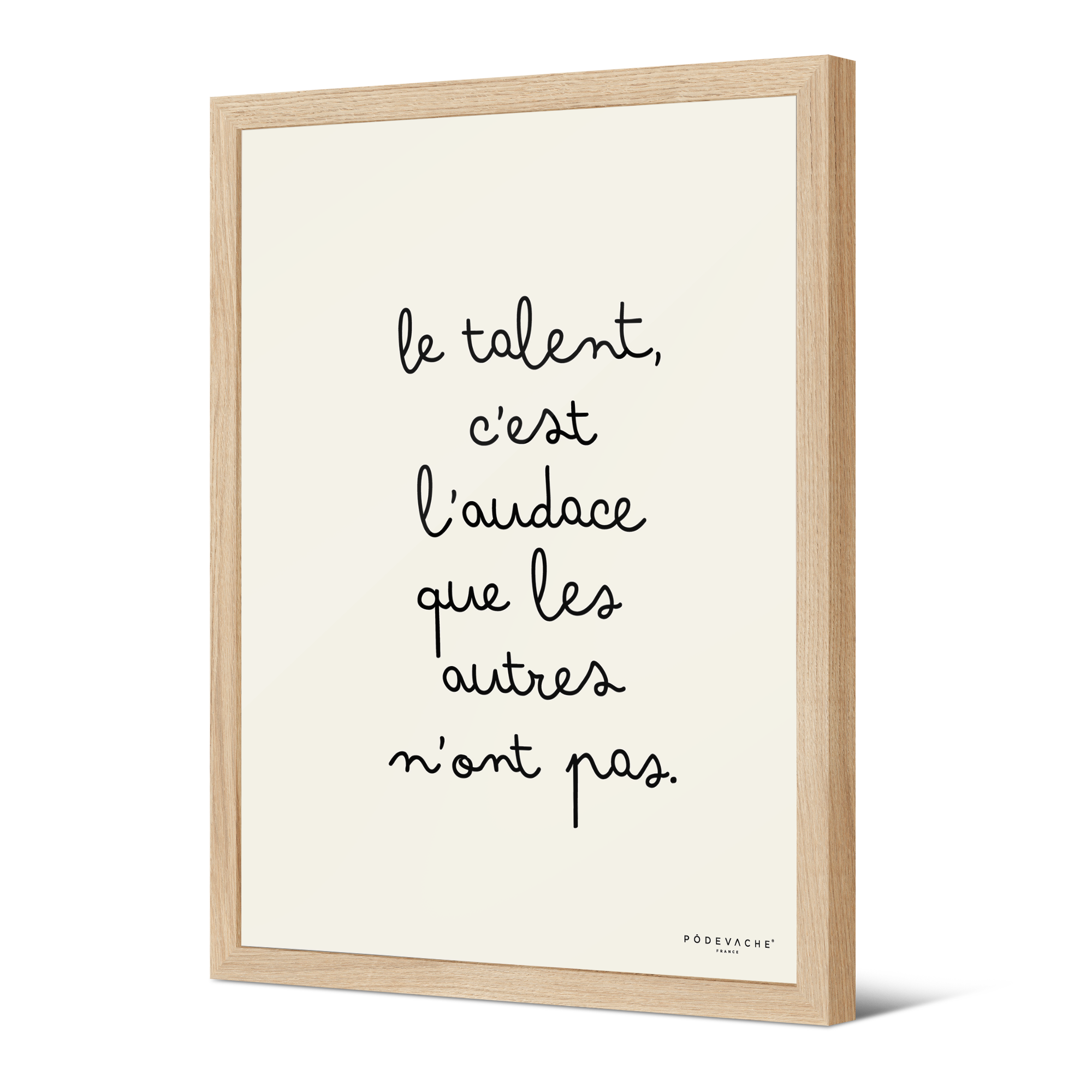 Affiche ou affiche encadrée Talent Audace